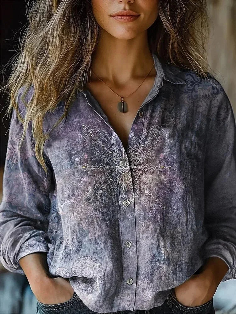 Ivy | Vintage Botanical Tapestry Floral Shirt 9