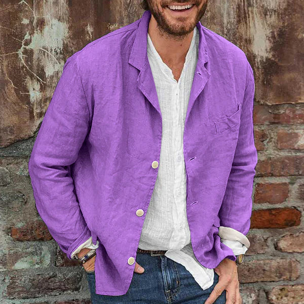 Jack | Breathable Cotton Blend Casual Fit Linen Jacket 6