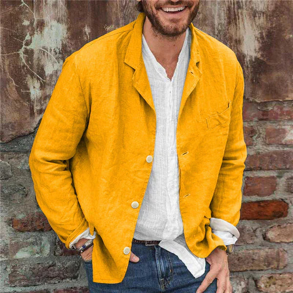 Jack | Breathable Cotton Blend Casual Fit Linen Jacket 9