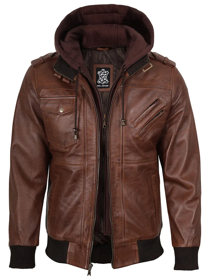 Jasper | Premium Leather Bomber Jacket 0