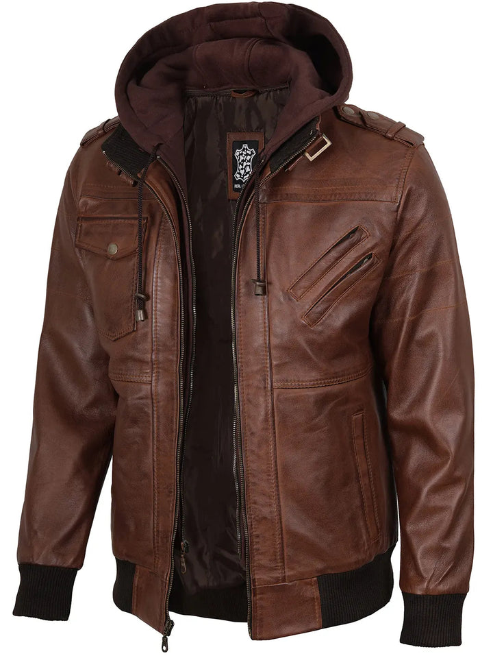 Jasper | Premium Leather Bomber Jacket 1