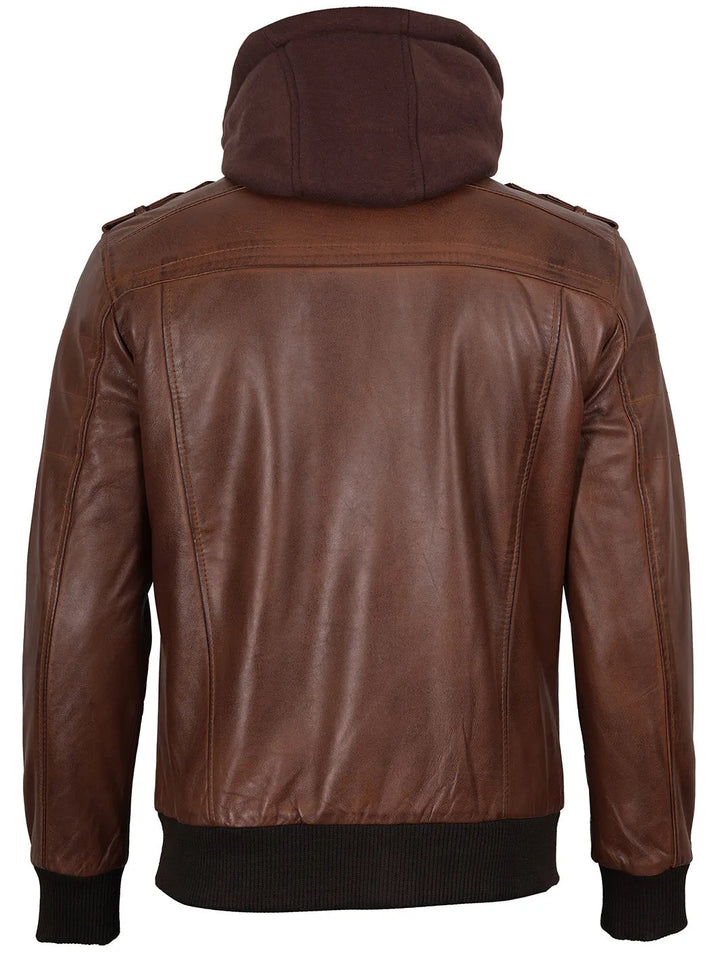 Jasper | Premium Leather Bomber Jacket 5
