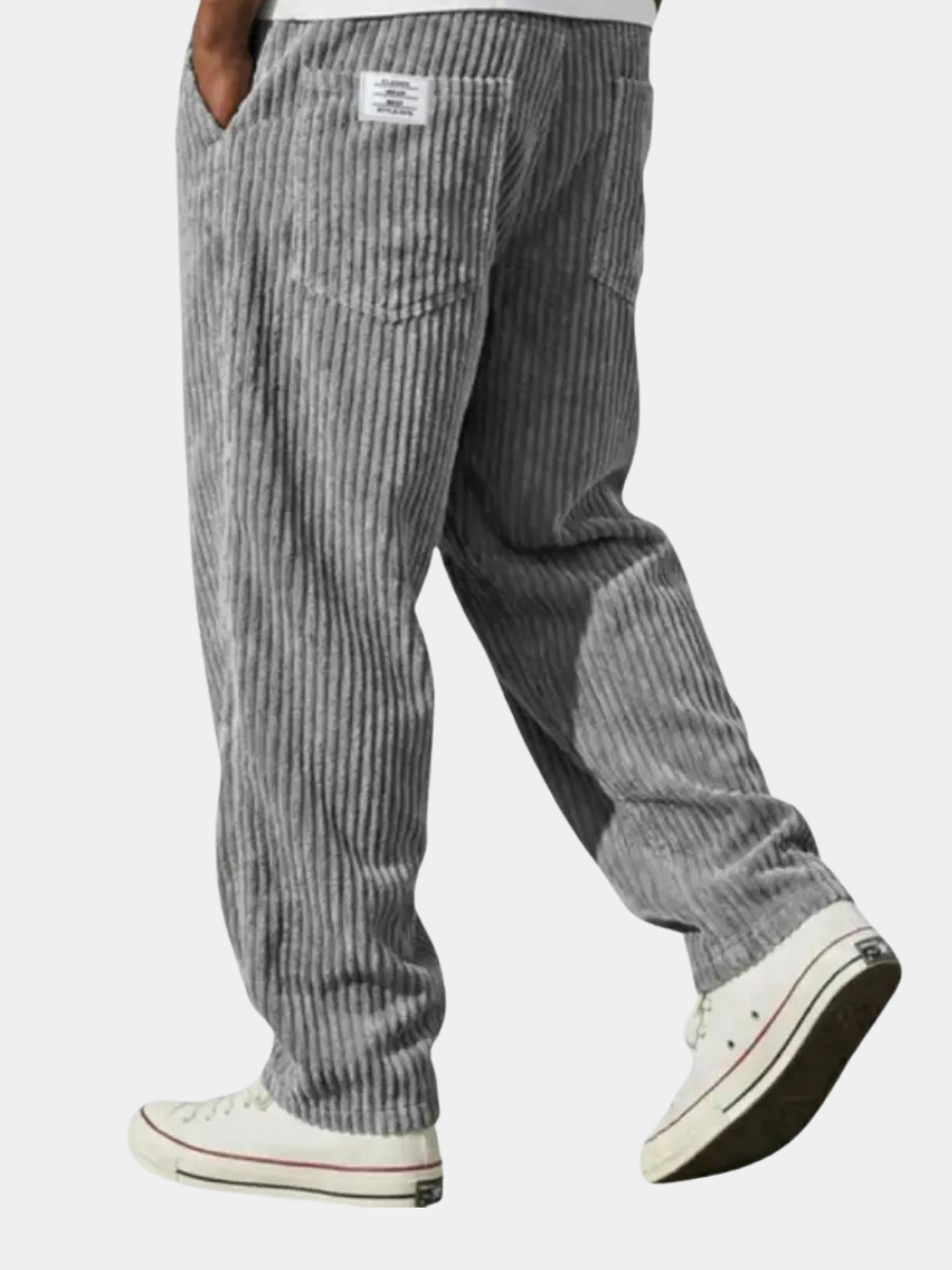 Jasper | Relaxed Fit Brown Corduroy Pants for Men – Comfortable & Stylish Trousers 1