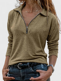 Eleanor | Lightweight and Casual Zipper Sweatshirt