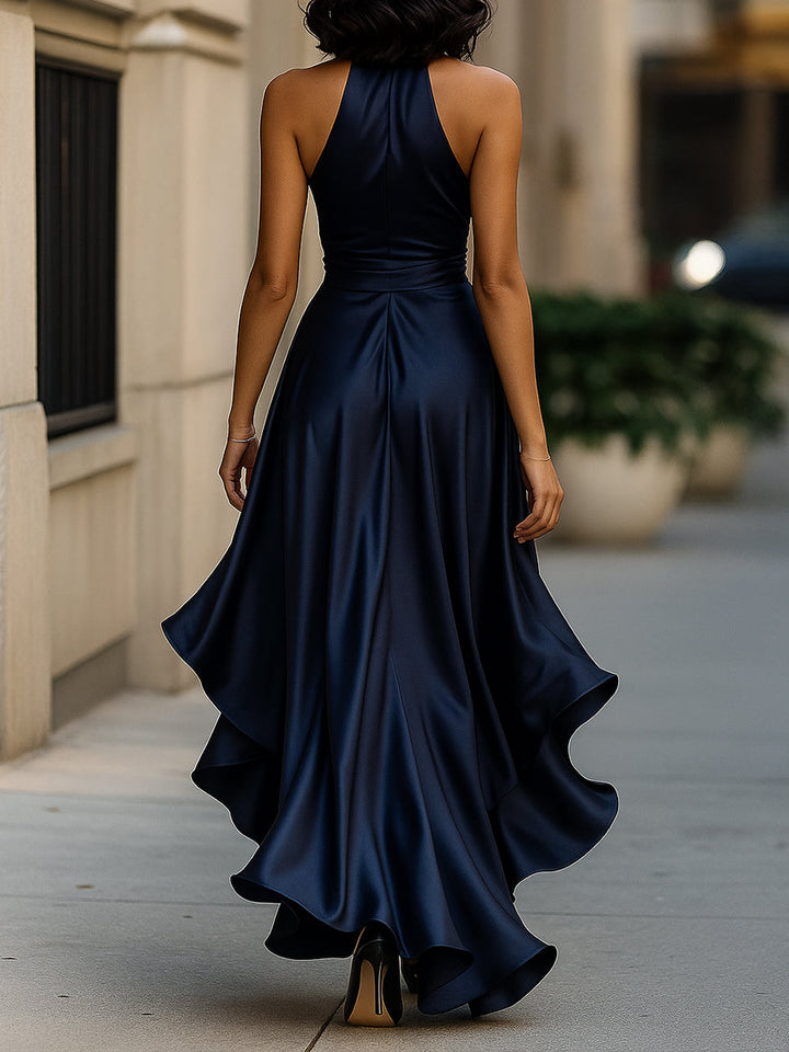 Jessica | Timeless and Glamour Satin Evening Maxi Dress 4