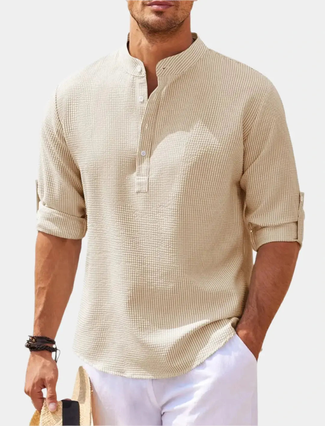 Joren | Men’s Long Sleeve Shirt – Elegant, Comfortable & Versatile White Option Available 3