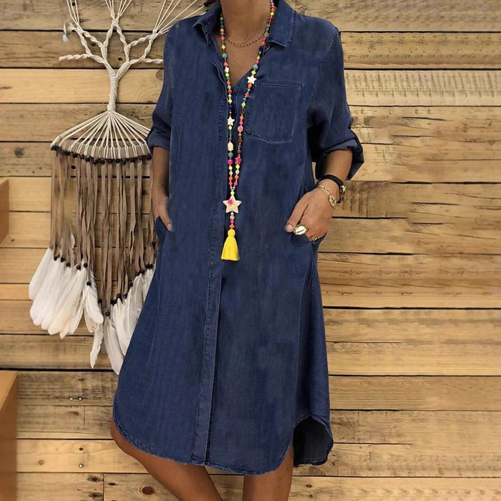 Julia | Chic and Effortless Denim Shirt Dress 5