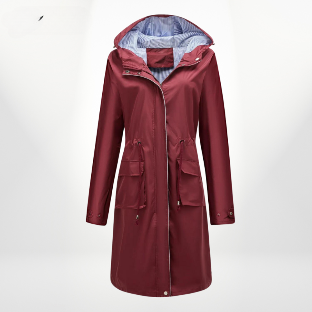 Julia | Waterproof hooded trench coat 4