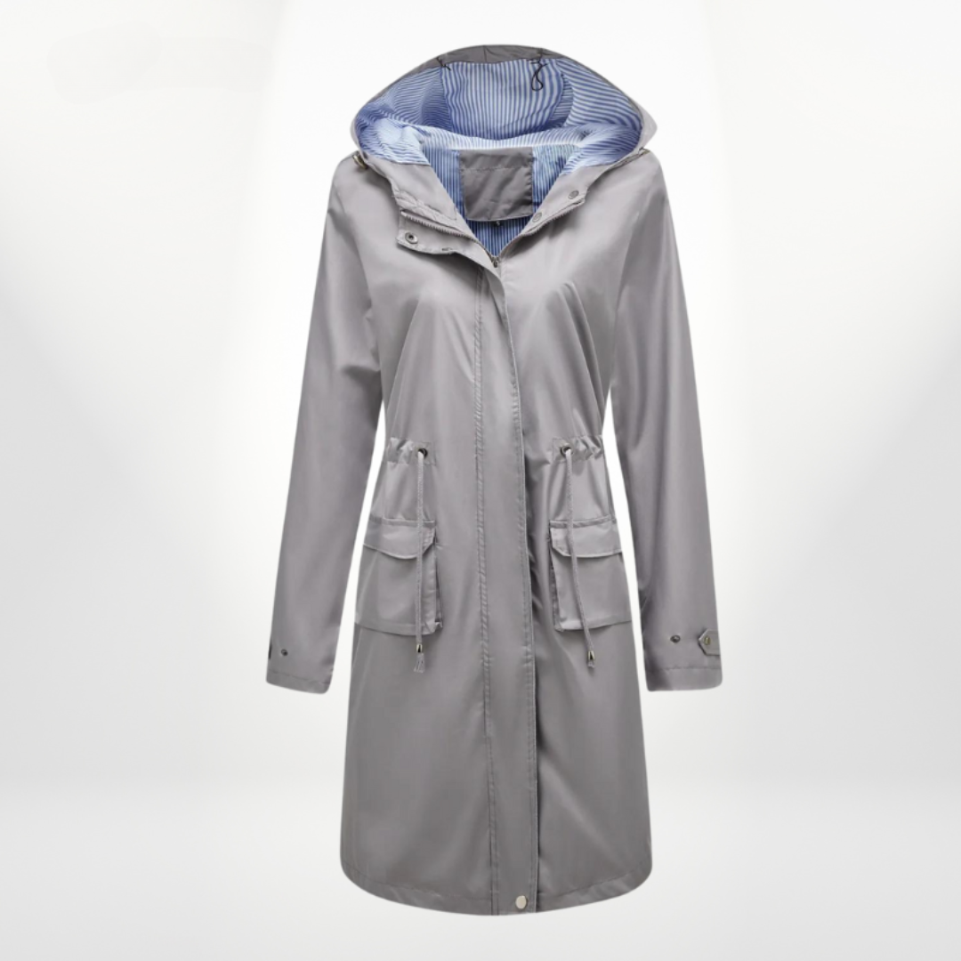 Julia | Waterproof hooded trench coat 5