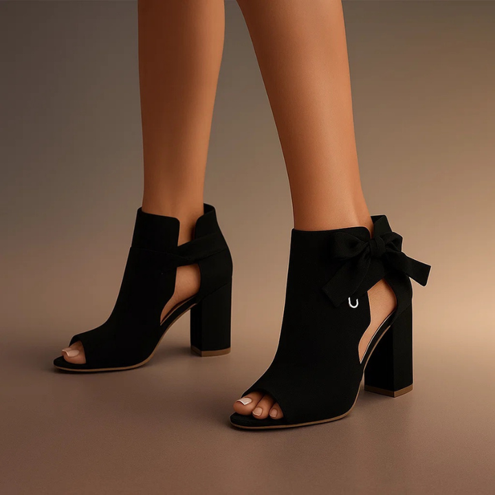 Kara | Elegant, Comfortable & Stylish Women’s Sandals – Premium Suede Peep-Toe Design 3