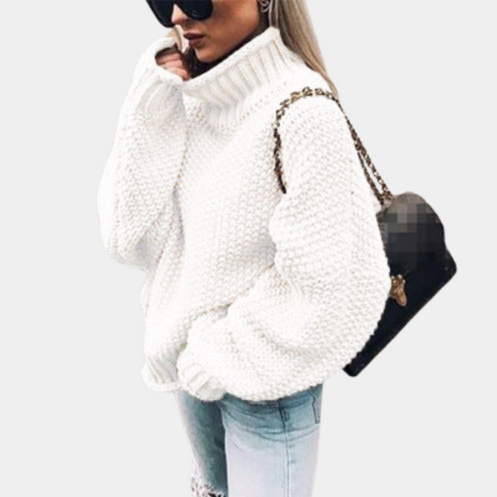 Karin | Warm knitted turtleneck sweater 0
