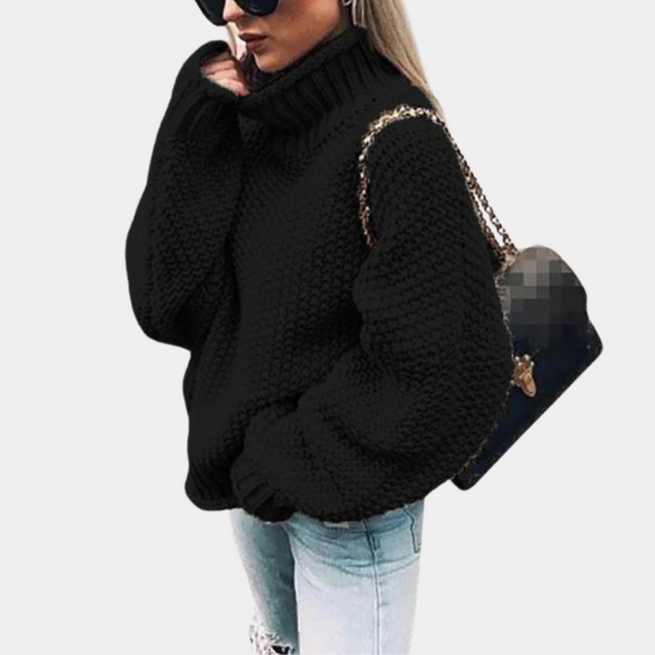 Karin | Warm knitted turtleneck sweater 2