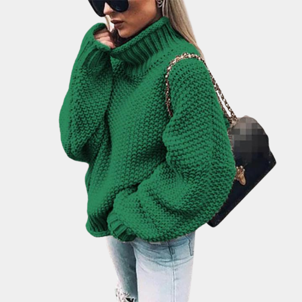Karin | Warm knitted turtleneck sweater 3