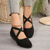 Cleste| Ballerines Élégantes en Cuir Sans Lacets