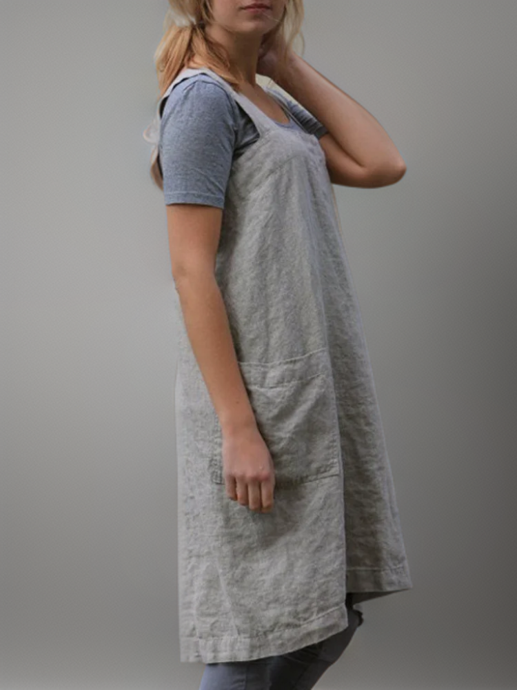 Katrin | Elegant cotton apron dress 2