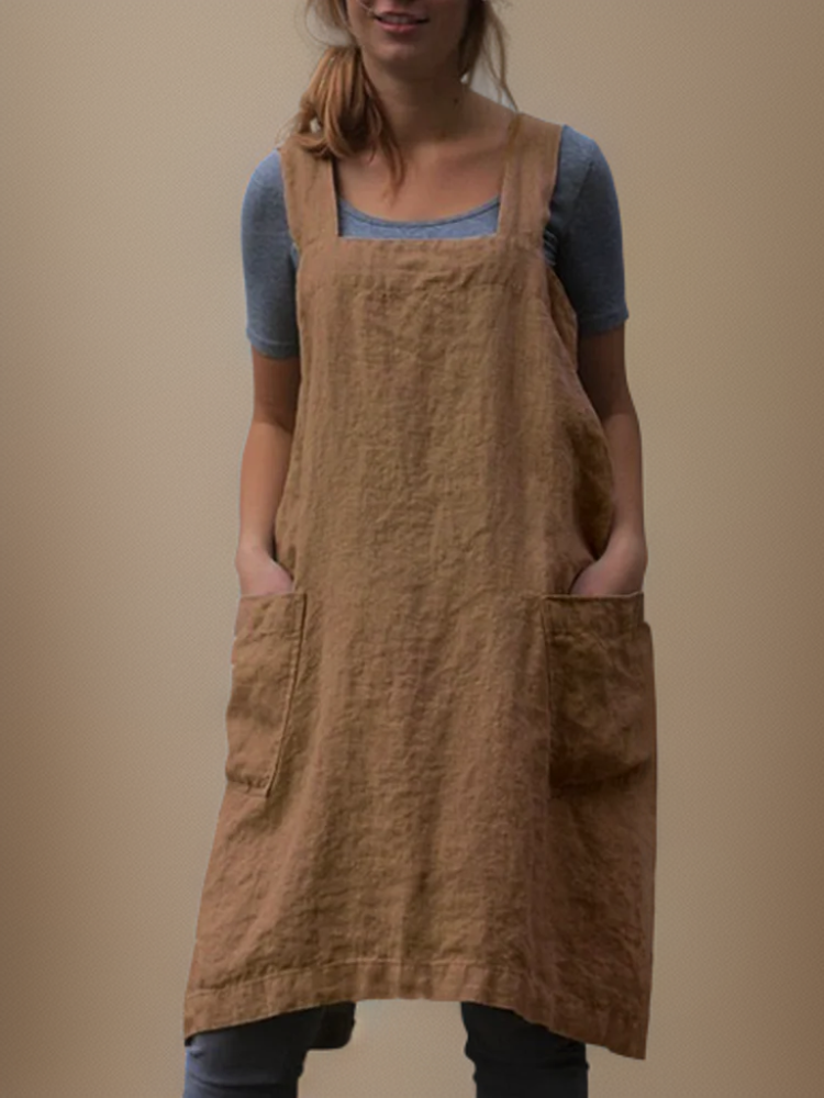 Katrin | Elegant cotton apron dress 6