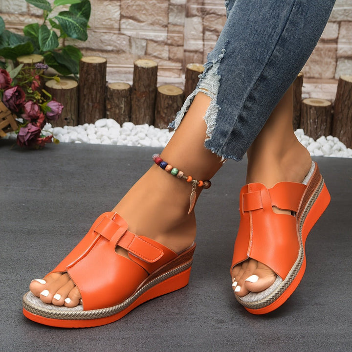 Klein | Comfortable Open-Toe Wedge Platform Sandals 7