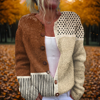 Lily | Comfortable and Timeless Polka Dots Knit Cardigan
