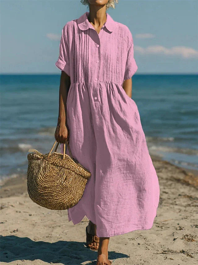 clara shirt dress Clara Shirt Sewing Pattern (PDF) | Beginner-Friendly Women's Shirt & Dress Pattern | Cuban Collar & Variations