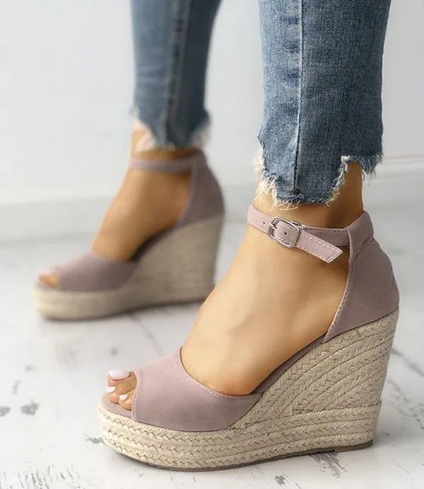 Layla | Wedge Sandals for Women - Chic Peep Toe Wedge Heels 1