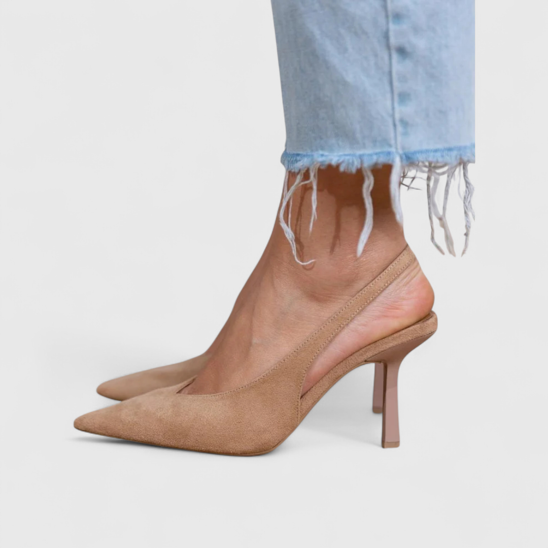 Lena | Elegant & Comfortable Women's Heels – Stylish White Pumps for All-Day Wear 0