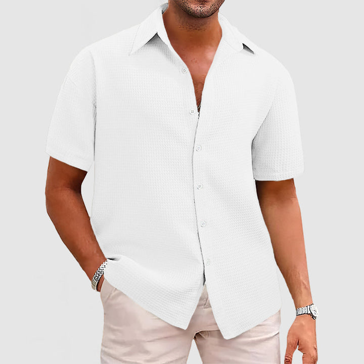 Levi | Waffle knit breathable relaxation shirt 4