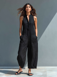 Bianca | Premium und stilvoller ärmelloser Jumpsuit
