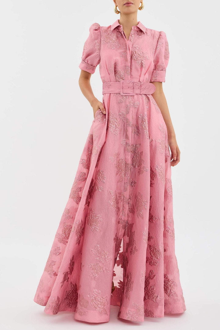 Lily | Chic and Elegant Floral Dress with Belted Waist 1