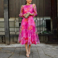 Amelie | Modern and Comfortable Chiffon Floral Wedding Guest Dress