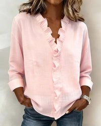Seraphina | Romantic and Modern Ruffle Neck Blouse