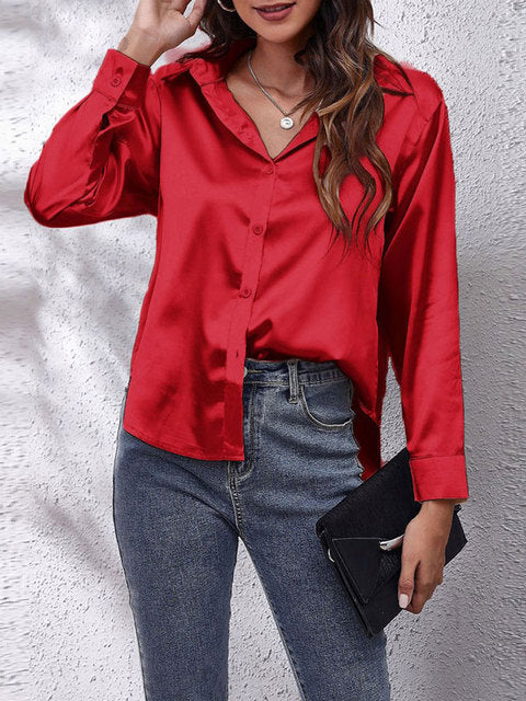 Liora | Long sleeved silk shirt 9