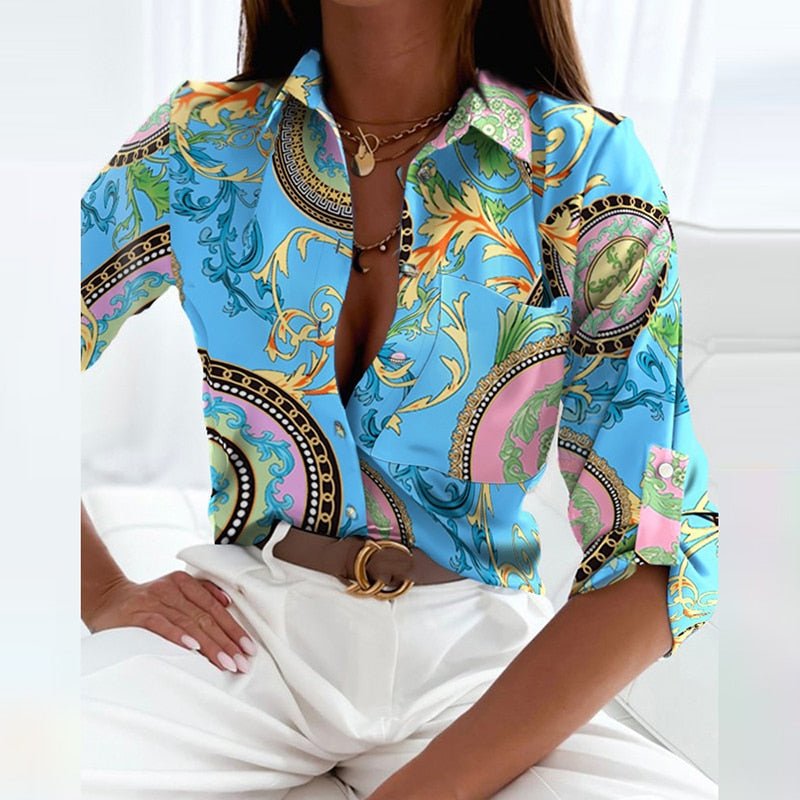 Lisa | Elegant and Sophisticated Turn-Down Collar Shirts 6