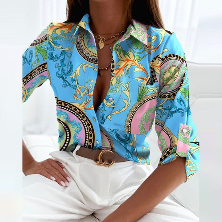Lisa | Elegant and Sophisticated Turn-Down Collar Shirts 6