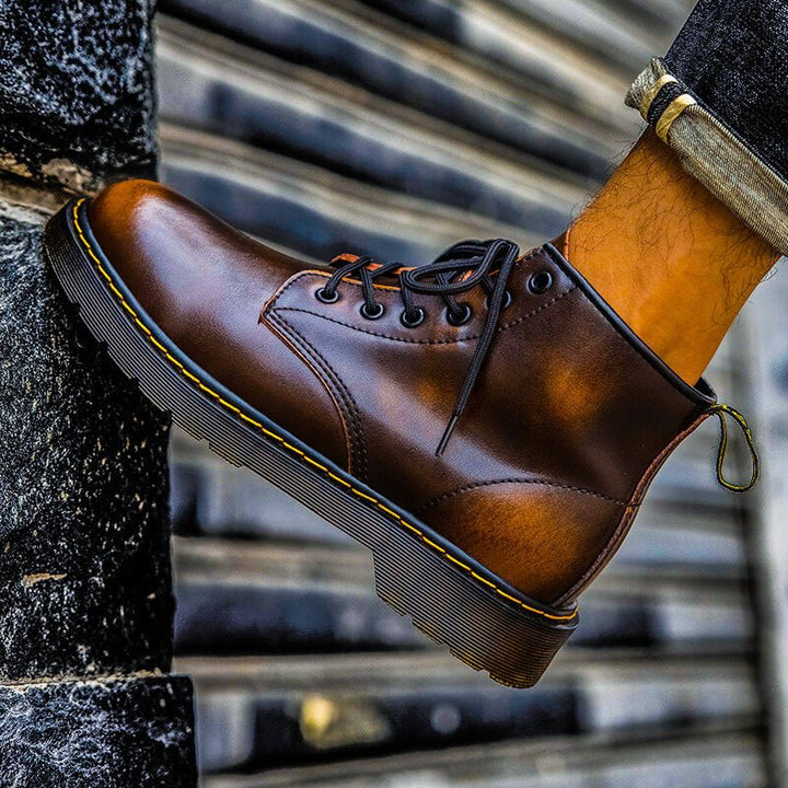 Logan | Vintage Genuine Leather Lace-Up Boots 5
