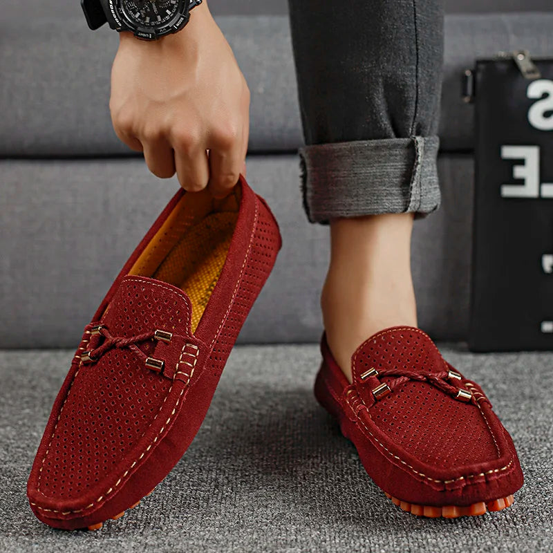Lorenzo | Breathable and Stylish Perforated Leather Loafers 2
