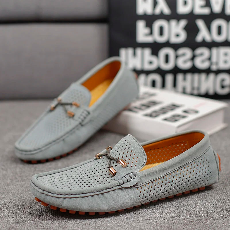Lorenzo | Breathable and Stylish Perforated Leather Loafers 6