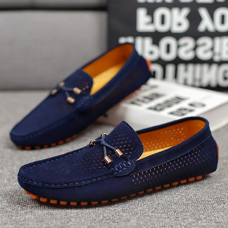 Lorenzo | Breathable and Stylish Perforated Leather Loafers 8