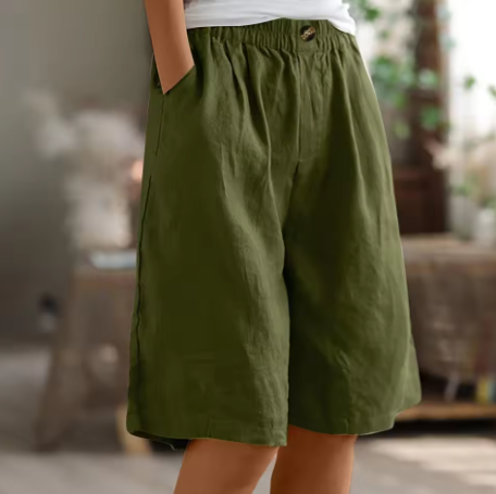 Luna | Casual and Relaxed Oversized Cotton Summer Shorts 0