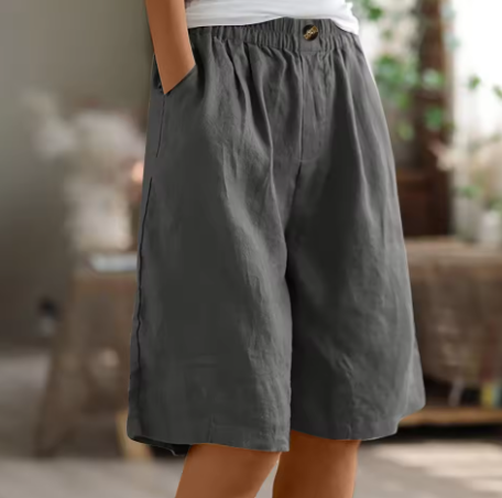 Luna | Casual and Relaxed Oversized Cotton Summer Shorts 1