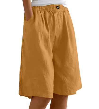 Luna | Casual and Relaxed Oversized Cotton Summer Shorts 10