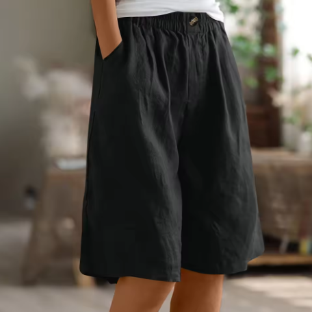 Luna | Casual and Relaxed Oversized Cotton Summer Shorts 11