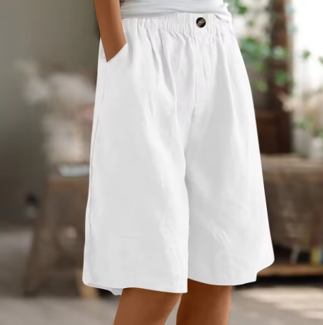 Luna | Casual and Relaxed Oversized Cotton Summer Shorts 12
