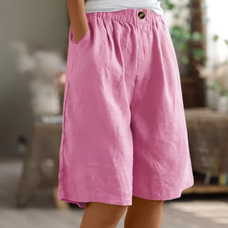 Luna | Casual and Relaxed Oversized Cotton Summer Shorts 4
