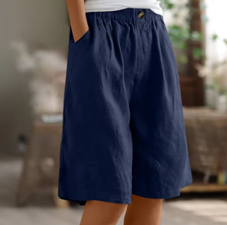 Luna | Casual and Relaxed Oversized Cotton Summer Shorts 5