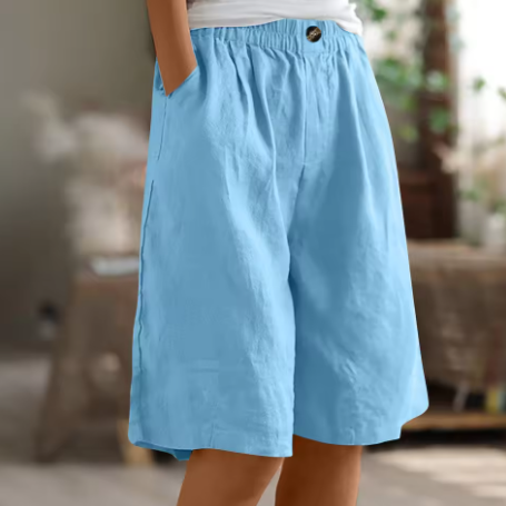 Luna | Casual and Relaxed Oversized Cotton Summer Shorts 6