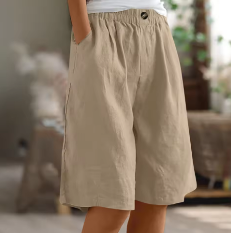 Luna | Casual and Relaxed Oversized Cotton Summer Shorts 7