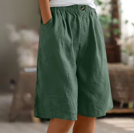 Luna | Casual and Relaxed Oversized Cotton Summer Shorts 8