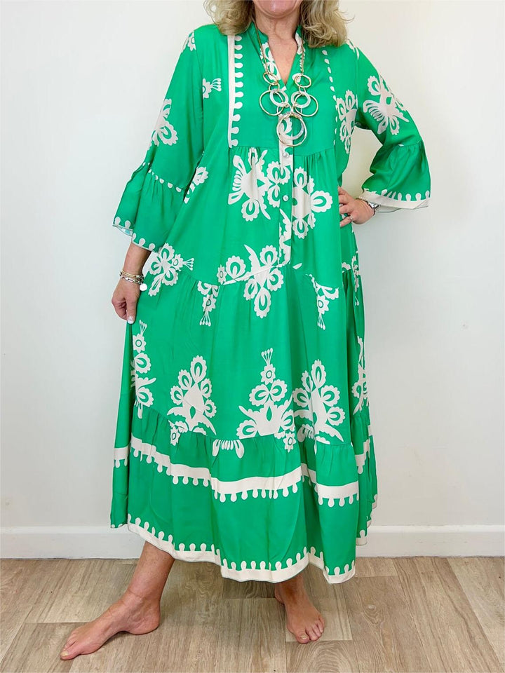 Luna | Enchanting Tiered Floral Maxi Dress 2