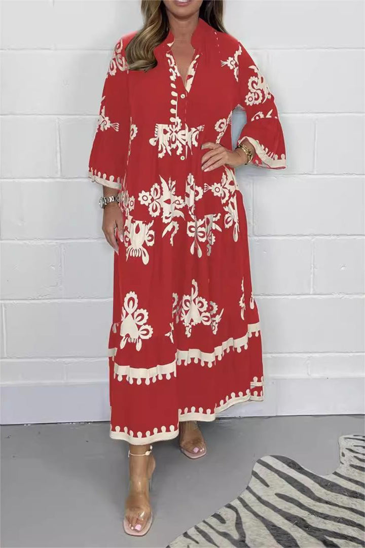 Luna | Enchanting Tiered Floral Maxi Dress 3