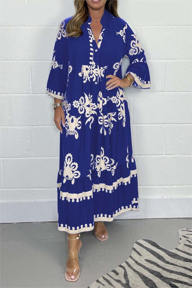 Luna | Enchanting Tiered Floral Maxi Dress 4
